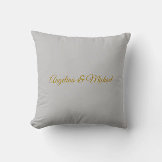 Coussin Calligraphie professionnelle Elegant or couleur