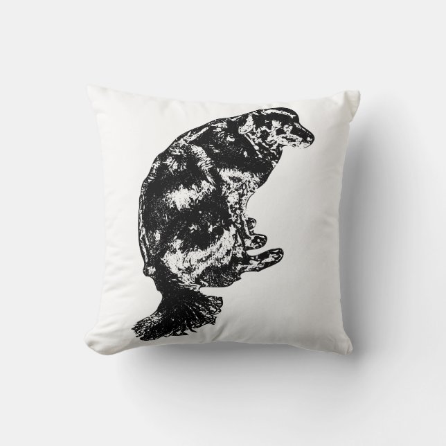 Coussin Calme de l'ombre citrouille — Retriever (Recto)