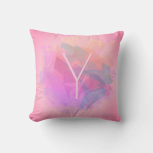 Coussin Calques transparents modernes/Pastels roses