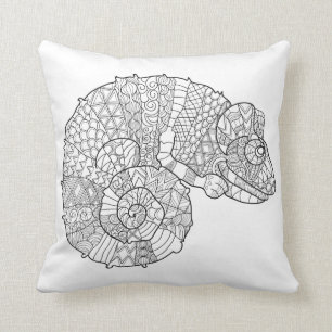 Coussin Caméléon Zendoodle