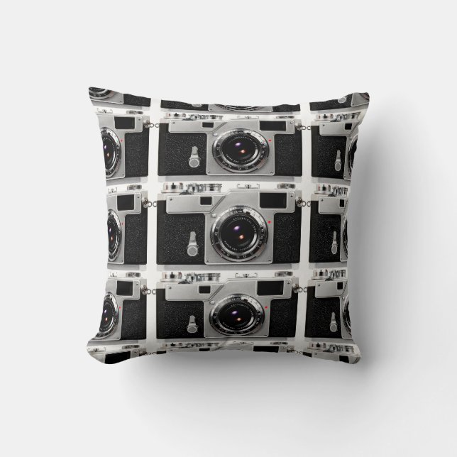 Coussin Caméra de cinéma de la vieille école (Recto)