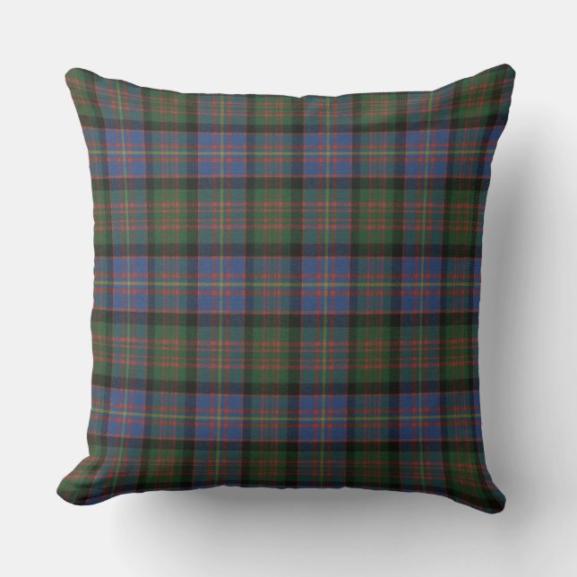 Coussin Cameron Erracht Ancien Tartan écossais (Recto)