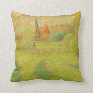 Coussin Camille Pissarro le berger et l'église de