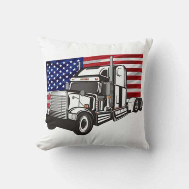 Coussin Camion Américain (Recto)