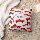 Coussin Camion Camion de transport Camions Nom des garçons (Couverture)