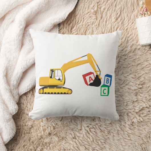 Coussin Camion de construction pelleteuse ABC (Couverture)