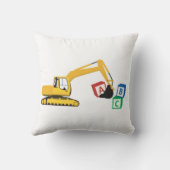 Coussin Camion de construction pelleteuse ABC (Verso)