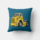 Coussin camion de course de dessin animé (Verso)