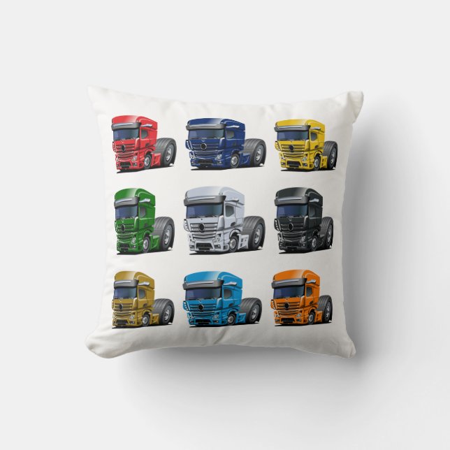 Coussin Camion de dessin (Recto)
