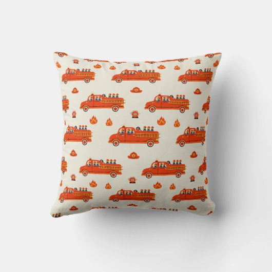 Coussin Camion de pompiers (Verso)