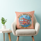 Coussin Camion de pompiers drôle - Vraiment rapide pour sa (Chaise)