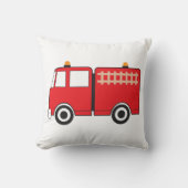 Coussin Camion de pompiers rouge (Recto)