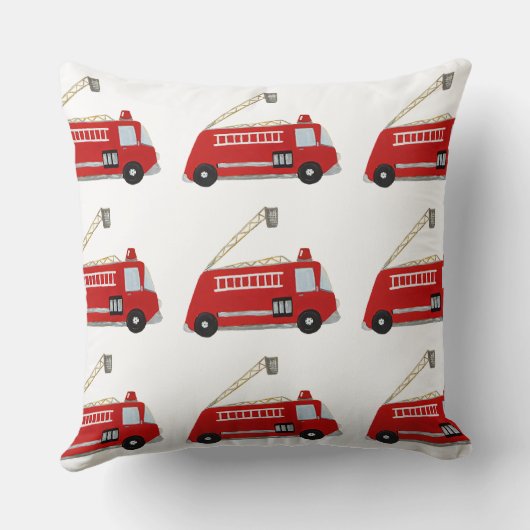 Coussin Camion de pompiers unique (Verso)