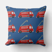 Coussin Camion de pompiers unique (Recto)