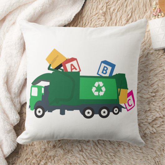 Coussin Camion de recyclage ABC (Couverture)