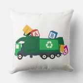 Coussin Camion de recyclage ABC (Verso)