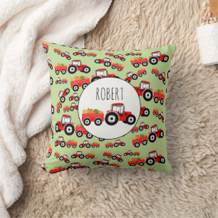 Coussin Camion de Tracteur Rouge Personnalisé pour la Prod