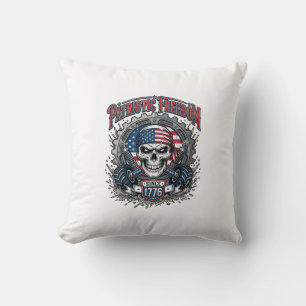 Coussin Camion Monstre Crâne Tout-Terrain Patriotique 1776