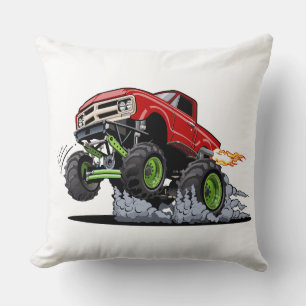 Coussin Camion monstre de dessin animé