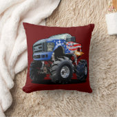 Coussin Camion monstre de dessin animé (Couverture)