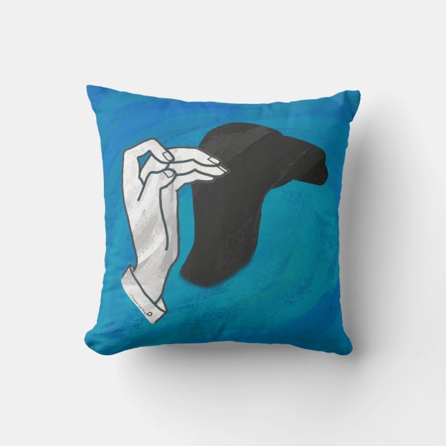 Coussin Camion Ombre Sur Bleu (Recto)