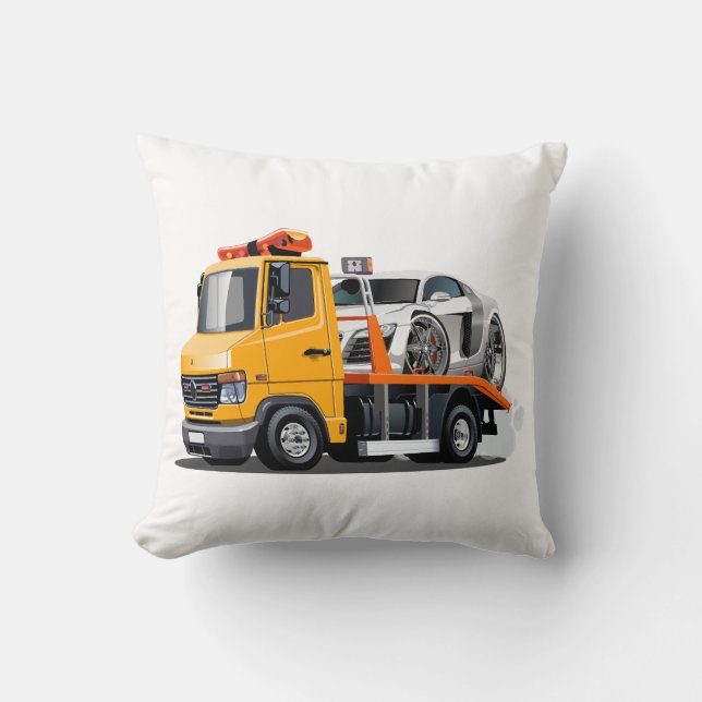 Coussin Camion remorque de dessin (Recto)