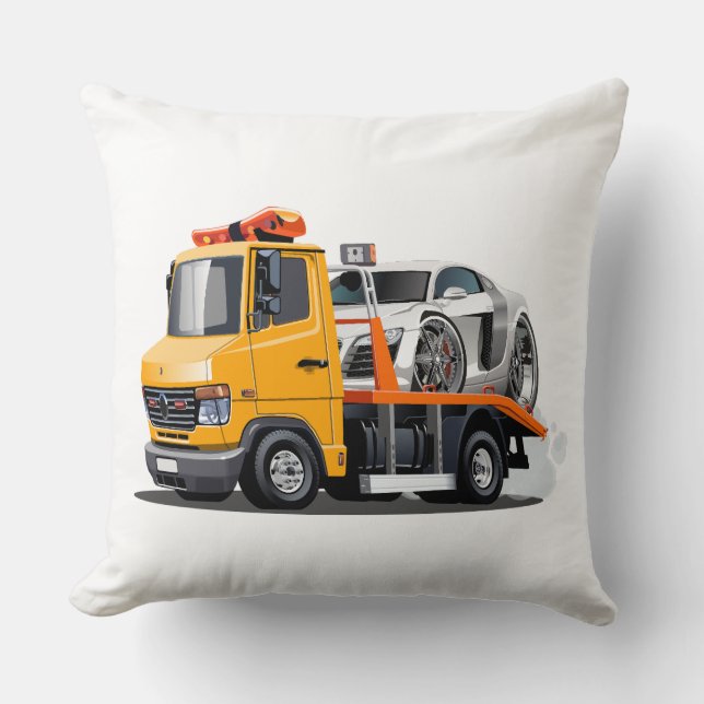 Coussin Camion remorque de dessin (Recto)