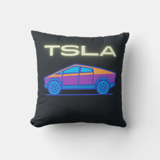 Coussin Camionnette Électrique Futuriste | Inspirée du Cyb