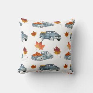 Coussin Camions d'automne rétro