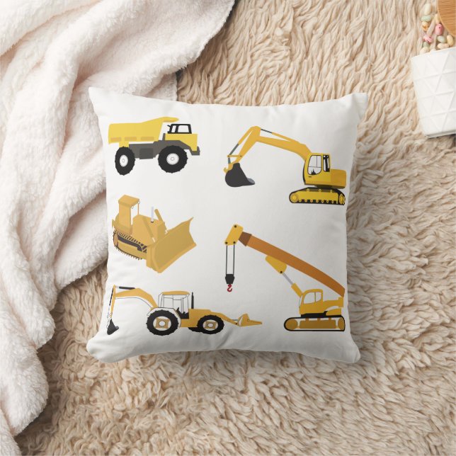 Coussin Camions de construction (Couverture)