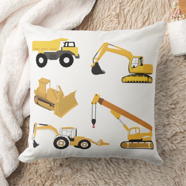 Coussin Camions de construction (Couverture)