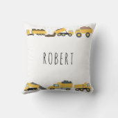 Coussin Camions de construction Camions de construction (Verso)