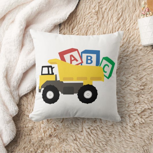 Coussin Camions de construction de camions ABC Dump (Couverture)
