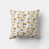 Coussin Camions de construction Motif de fête d'anniversai (Verso)
