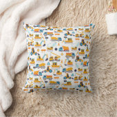 Coussin Camions de pompage de construction pour enfants Mo (Couverture)