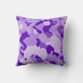 Coussin Camo Améthyste Violet; Camouflage; Tableau noir (Verso)