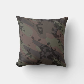 Coussin camo délavé abstrait