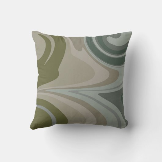 Coussin Camo Inspiré Vert et Bleu moderne (Verso)