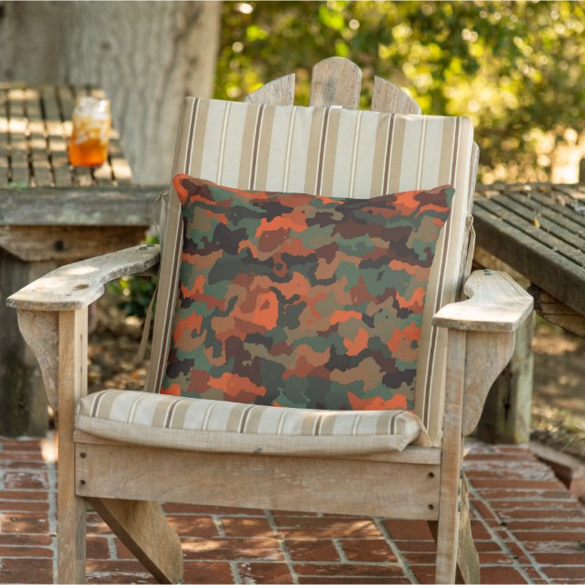 Coussin camo orange (Chaise)