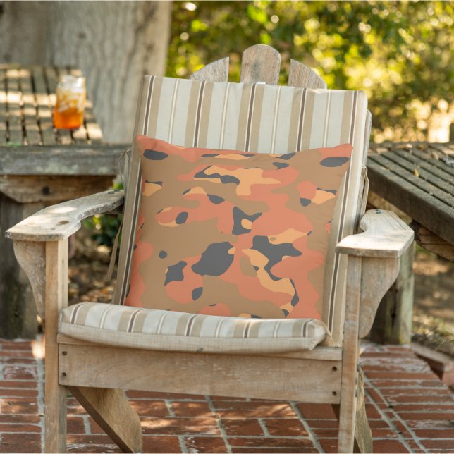 Coussin camo orange (Chaise)