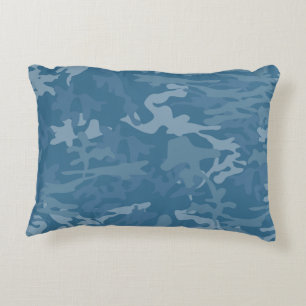 Coussin Camo Toss bleu clair