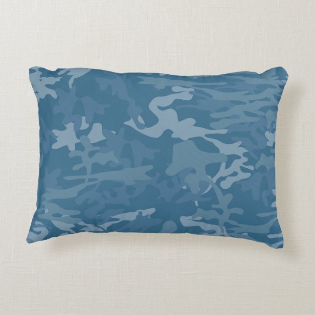 Coussin Camo Toss bleu clair (Dos)