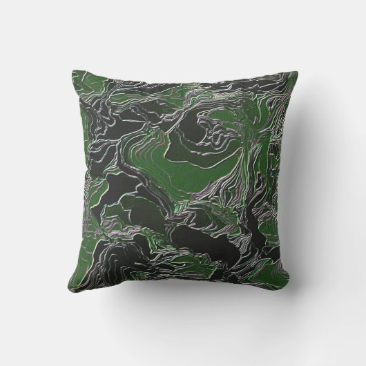 Coussin Camo vert funky (Verso)