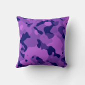 Coussin Camo violet de raisin ; Camouflage (Verso)