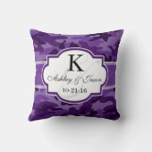 Coussin Camo violet violet, Mariage de camouflage (Verso)