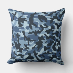Coussin Camouflage bleu