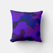 Coussin Camouflage bleu et violet (Recto)