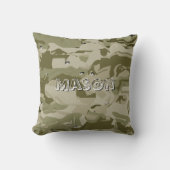 Coussin Camouflage de chambre pour garçon personnalisé (Recto)
