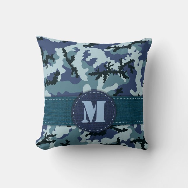 Coussin Camouflage de la marine (Recto)