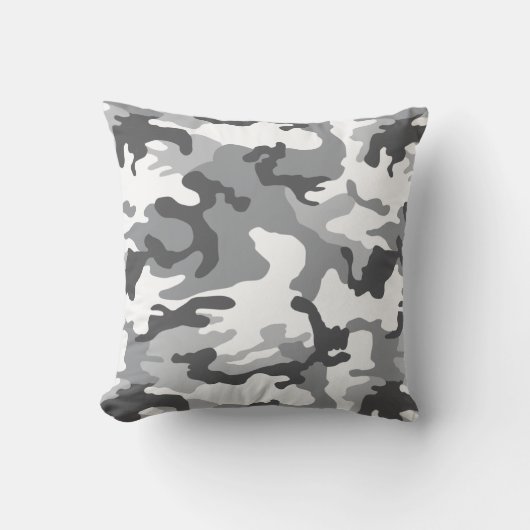 Coussin Camouflage de neige de l'Armée Blanche de la flott (Recto)